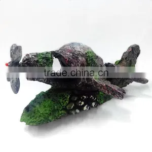 Wholesale Resin Aquarium Decorations Ornaments Seabed Aircraft Plane for Aquarium&fish Tank thumbnail-1