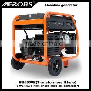 BS6500E 5.0 5.5KW Electric Start Single Phase Gasoline Generator thumbnail-2