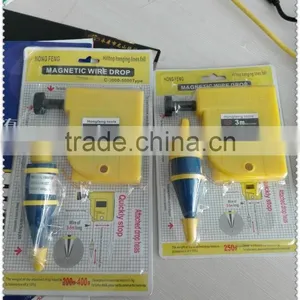 3m Yellow Plastic Box Magnetic Plumb Bob With Chromed Bob thumbnail-5