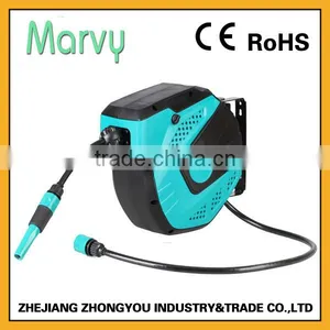 Outdoor Furniture 5/16 Inch PVC Automatic Retractable Garden Spray Hose Reel thumbnail-1