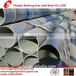 ERW,High Frequecy Welding Technique and Round Section Shape Galvanized Steel Pipe Hot Dip GI thumbnail-1