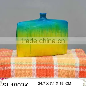 Big Newly Fashion Fiberglass Cheap Colorful Decorative Flower Vases thumbnail-6