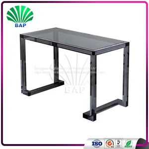 New Design Acrylic Salon Table Glass Coffee Table Clear Office Table Nail Manicure Table thumbnail-2