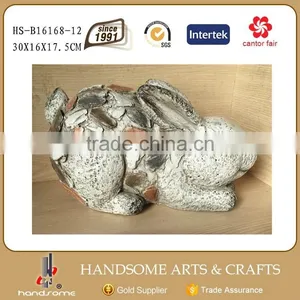 12 Inch Garden Decoration Resin Gift Lively Animal Sculpture Rabbit Statue thumbnail-4