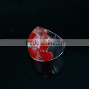 Botanical Jewelry Real WildFlower Nature Flower Resin Rings thumbnail-1