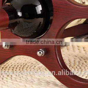 Movable Wood Wine Rack With Carriage Appearance and Lovely Design Red Wine Rack thumbnail-3