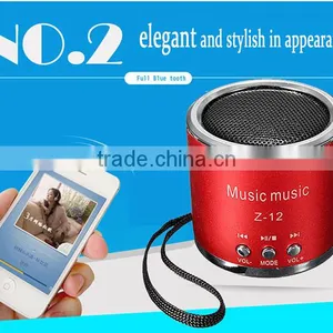 New High Quality Fashion Portable Micro USB Stereo Speaker With FM Radio For IPad For IPhone For Samsung thumbnail-1