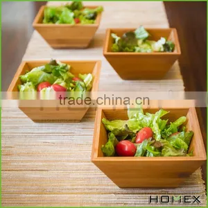 Bamboo Wooden Salad Bowl/ Square Serving Bowl Homex-BSCI thumbnail-2