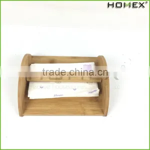 Bamboo Paper Holder Flat Napkin Holder Homex BSCI/Factory thumbnail-1