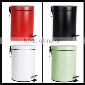 Colorful Metal Trash Can With Stainless Steel Pedal thumbnail-3