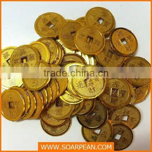 China Supplier Customized Fiberglass Decorative Fake Gold Coin thumbnail-1