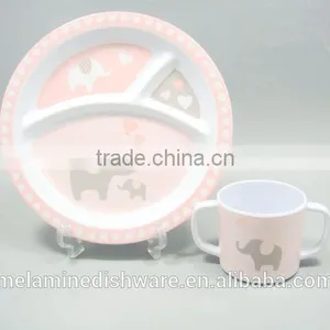Cute Melamine Kid Children Set/melamine Dinnerware Kid Children Plate and Cup thumbnail-1