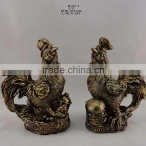 Russia Resin New Year Chicken Statue thumbnail-1