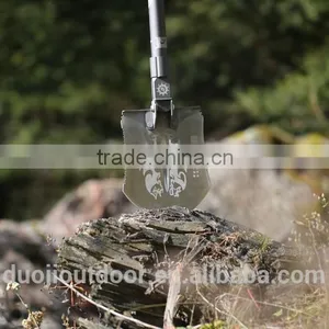 Top Brand Outdoor 12-in-1 Emergency Shovel With Knife Hoe Hammer and Flashlight thumbnail-2