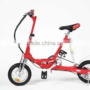 12" Mini Electric Folding Bike Mtb Electric Bike Sport thumbnail-1