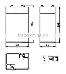 6V4.5Ah LiFePO4 Battery for Replacement of Lead Acid Battery thumbnail-1
