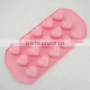 Bpa Free Silicone Rubber Ice Mold With 15 Cavity Love Heart Shape thumbnail-3