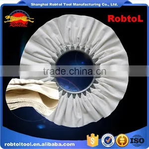 18" Cotton Cloth Buffing Wheel Airway Grinding Polishing Abrasive Fabric Disc Sisal Pad Stitched Biased Felt thumbnail-1