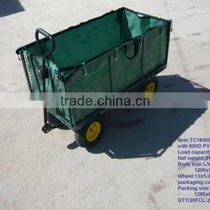 Heavy Duty Mesh Garden Cart With Tarpaulin thumbnail-1