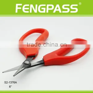 S2-1376A 6 Inch PP Handle With Stainless Steel Black Coating Blade Hot Sell High Quality Garden Scissors thumbnail-3