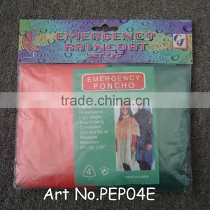 Disposible PE Rain Poncho,2pcs/set,Direct Factory/Manufactory Supply thumbnail-1
