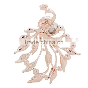 Wholesale Fashion Apparel Accessories Peacock Shape Lady Brooch thumbnail-2