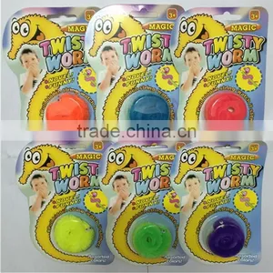 Magic Worm Twisty Plush Wiggle Stuffed Animals Close up Magic Trick Professional Magician Card Street Kids Toy Mentalism thumbnail-3