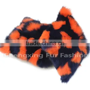 CX-D-33E Real Fox Fur Decorative Throw Pillow Case Plain Cushion Pillow Cover thumbnail-3