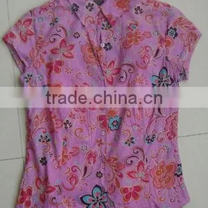 COTTON VOILE PRINTED SHIRT thumbnail-1