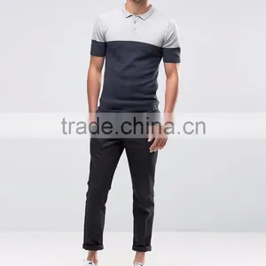 MGOO OEM Manufacturer Summer Cheap 180g 100% Cotton Short Sleeve Contrast Color Breathable Mens Knit POLO Shirt thumbnail-4