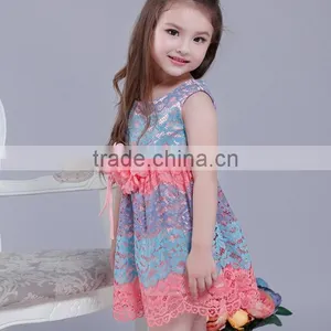 Zm35615a New Style Baby Clothing Childrens Elegant Party Lace Dresses thumbnail-1