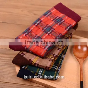 Korean Style Art Socks Autumn and Winter Fashion Black and White Hit Color Cotton Stripes/Plaid/Stars Sock thumbnail-5