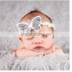 Fast Delivery Hot Various Colors Flower Sequin Baby Girl Bow Headbands for Girl Hair Sequin Cute Colorful Shiny Mixed Acessories thumbnail-4