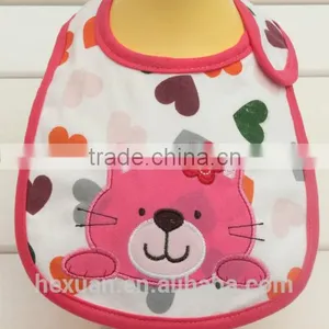 OEM or Stocked Infant Animal Waterproof Knitting Custom Print Bibs for Baby thumbnail-5