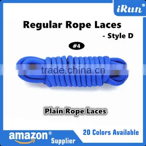 Dark Grey Polyester Yeezy Rope Laces For Runners - Plain Rope Laces Amazon Supplier - Elegant Lace for Ladies thumbnail-2