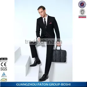 Latest Style Dark Black Men Wedding Suits thumbnail-1