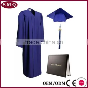 2017 Costume Directly Navy Blue Graduation Gown and Customize Gown thumbnail-1