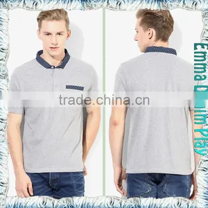 Latest Model Mens Short Sleeve Chest Pocket Polo Shirt thumbnail-3