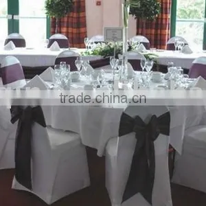 Wedding Polyester Table Cloth Spandex Lycra Banquet Chair Cover thumbnail-1