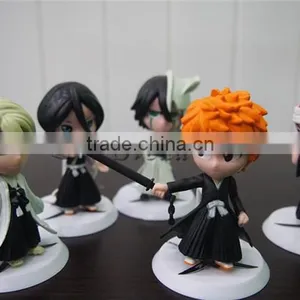 (HOT)Japanese Anime Bleach Action Figure PVC Dolls 7cm Set of 6pcs Action Figure Toys Wholesale Price thumbnail-1
