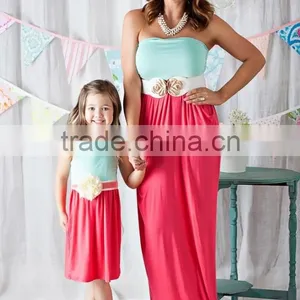 Mommy and me Maxi Dresses Women Clothing Latest New Fashion Dress thumbnail-2