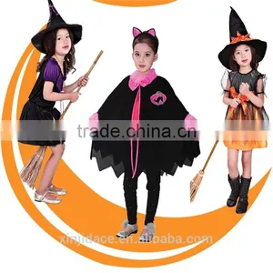 Black Color Long Sleeve Halloween Witches Style Kids Mexican Costumes thumbnail-4