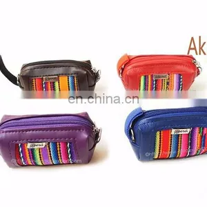 Beautiful Aguayo Coin Purses of Peruvian Blanket and Synthetic Leather thumbnail-2