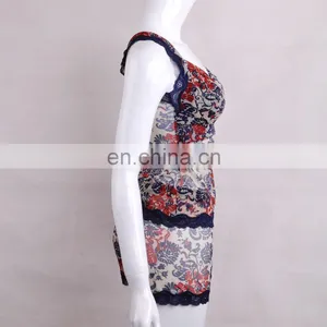 HOT Sale Flower Design Transparent Style Young Lady Boyshort Lace Panties thumbnail-4