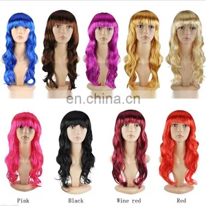 Women Sexy Long Curly Fancy Dress Wigs Cosplay Costume Ladies Full Wig FW2110 thumbnail-1