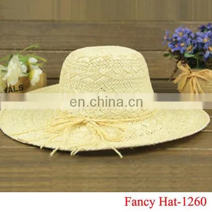 Custom Cheap Plain Big Straw Hat Wholesale 2014 thumbnail-1