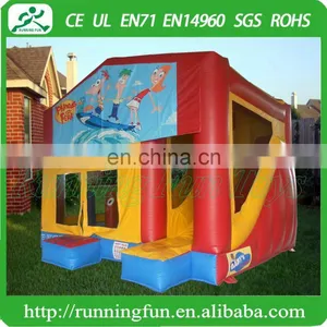 Castle Type Used Commercial Inflatable Bouncers For Kids, Air Bouncer Inflatable Trampoline For Sale thumbnail-1