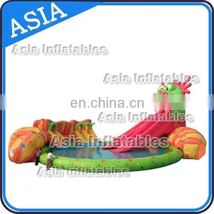 Giant Inflatable Aqua Park,Water Slide With Swimming Pool , Water Park Games thumbnail-2