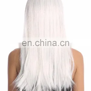 Halloween White Straight Plastic Wigs P-W248 thumbnail-3