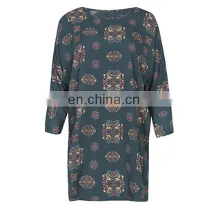 Wholesale Latest Retro Women Print Long Sleeve Vintage Dress thumbnail-5